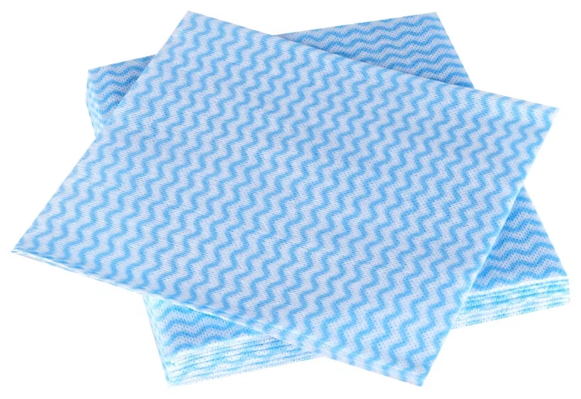 Салфетки для уборки OfficeClean, 5шт., вискоза, перфорированные, волна, 34*38см